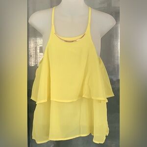 FUNKY SOUL TIERED LAYERED CHIFFON TANK TOP